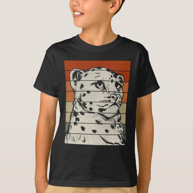 Camiseta Animal de la Cuesta del Leopardo de la Nieve (Anverso)