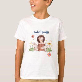 Camiseta animal de la familia Cute
