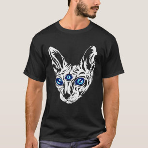 Camiseta Animal de la línea mágica epísmica del gato de tre