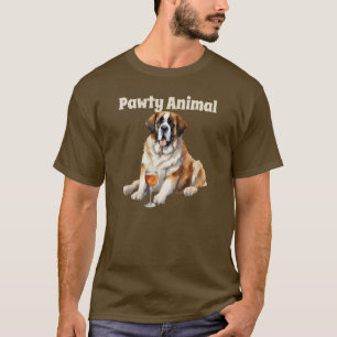 Camiseta Animal de la ruta del perro de San Bernardo