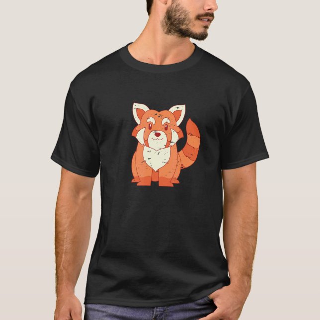 Camiseta Animal de la selva Cute Animal Wildlife Baby Red P (Anverso)
