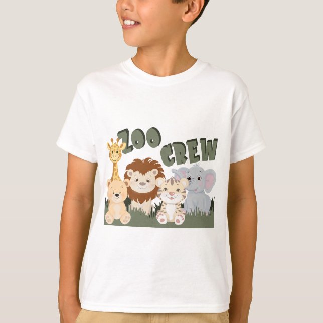 Camiseta Animal de la tripulación del zoológico (Anverso)