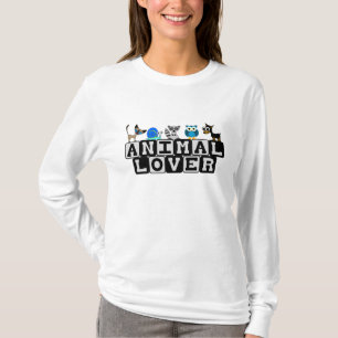 Camiseta animal de Longsleeve del amante