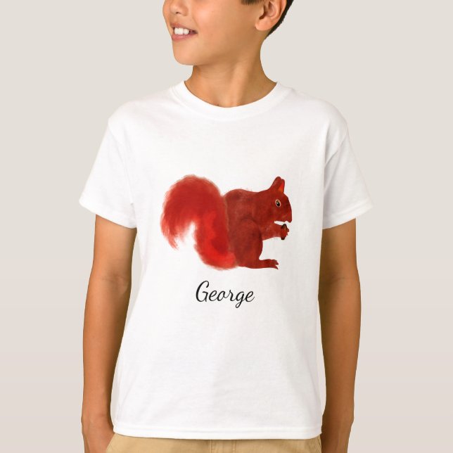 Camiseta Animal de Red Squirrel (Anverso)
