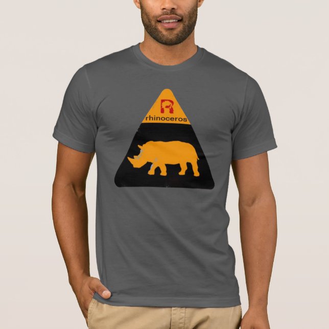 Camiseta animal de rinoceronte genial (Anverso)