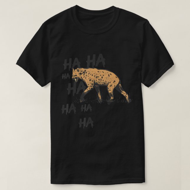 Camiseta animal de safari común risa hiena T-Shirt (Diseño del anverso)
