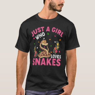 Camiseta Animal de serpiente sólo un Chica que ama a las se