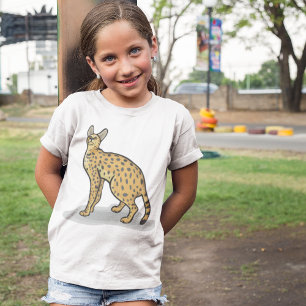 Camiseta animal de Serval
