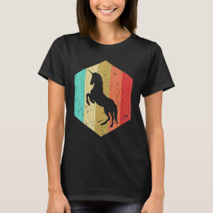 Camiseta Animal de silicona retro de unicornio vintage