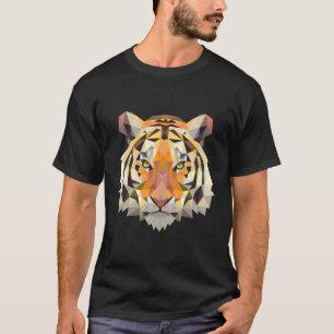 Camiseta Animal de vida silvestre geométrico del tigre de B