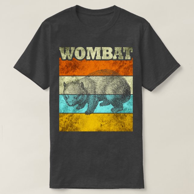 Camiseta Animal de Wombat (Diseño del anverso)