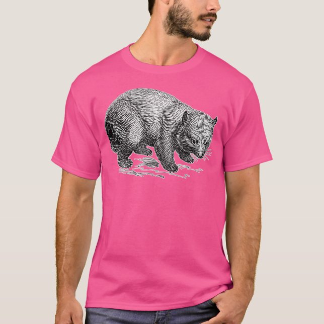 Camiseta Animal de Wombat (Anverso)