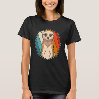 Camiseta Animal de zoológico suricata África safari retro
