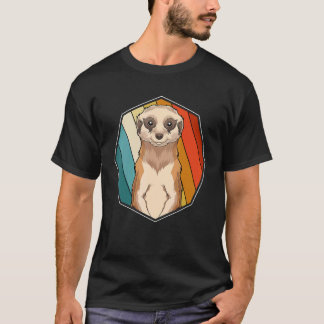 Camiseta Animal de zoológico suricata África safari retro