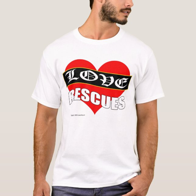 Camiseta animal del rescate de las mujeres (Anverso)