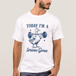 Camiseta animal divertida de oca grave