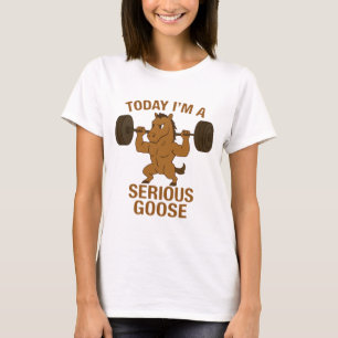 Camiseta animal divertida de oca grave