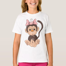 Camiseta animal divertida y linda para el mono inf