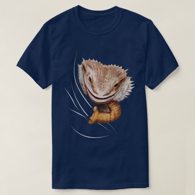 Camiseta Animal dragón con barba procedente del interior (Diseño del anverso)