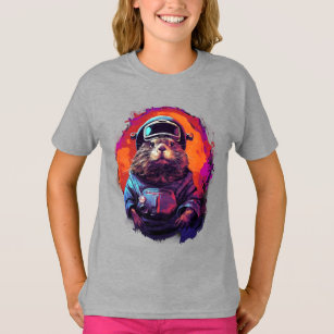 Camiseta Animal en el espacio Beaver 1