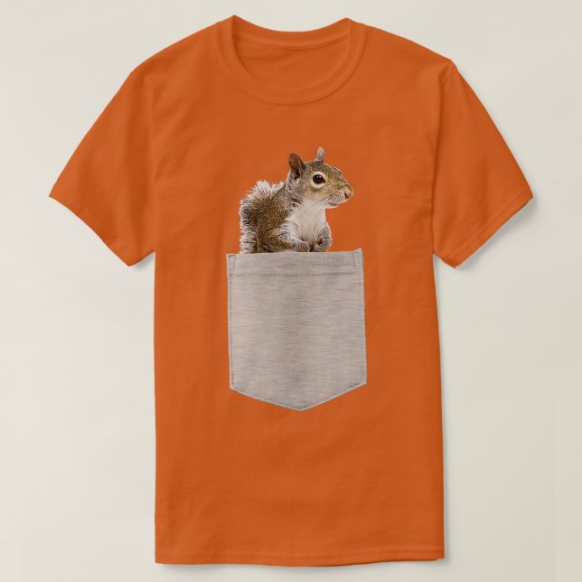 Camiseta Animal en tu ardilla gris norteamericana (Diseño del anverso)