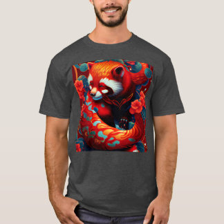 Camiseta Animal espiritual del Panda rojo 2