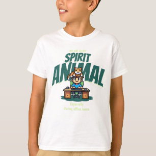 Camiseta Animal Espiritual Gato Arte Divertido Lindo