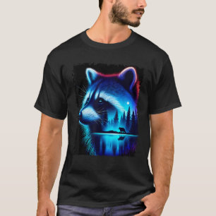 Camiseta Animal Espiritual Mapache Hombres Mujeres Niños Na
