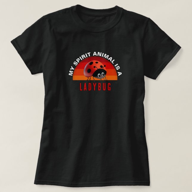 Camiseta Animal Espiritual Mariquita (Diseño del anverso)