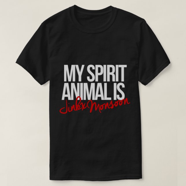 Camiseta Animal espiritual - Monzón Jinkx (Diseño del anverso)