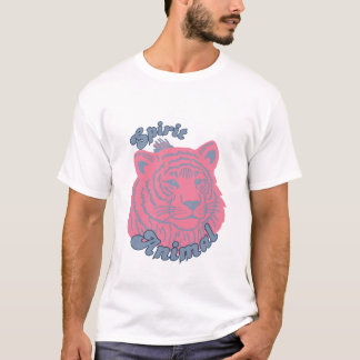 Camiseta Animal Espiritual Tigre: Estilo Retro Vintage
