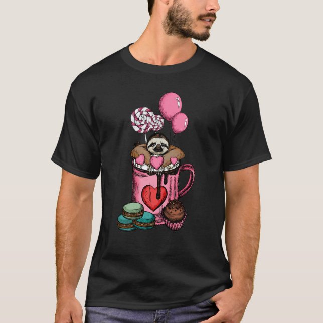 Camiseta Animal espumoso en la copa de café Mug Valentine V (Anverso)