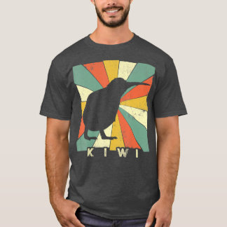 Camiseta Animal estilo retro de los amantes de las aves Kiw