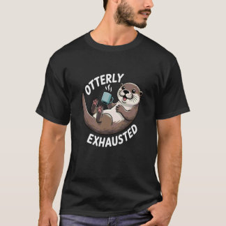 Camiseta Animal exhausto divertido juego de palabras para n