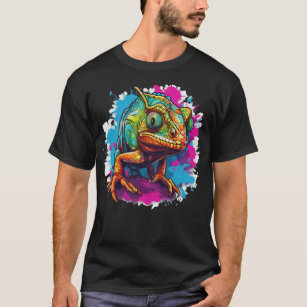 Camiseta Animal Fantasy chameleon. 