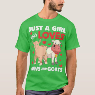 Camiseta Animal Farmer Women Just A Girl Who Loves Cows And