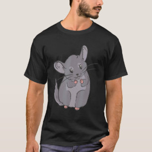 Camiseta Animal femenino de la Mascota de Chinchilla