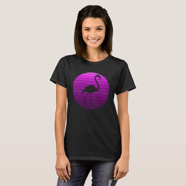 Camiseta Animal Flamingo Tropical Pink Animal (Anverso completo)