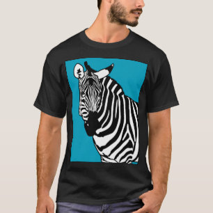 Camiseta Animal fresco de la cebra