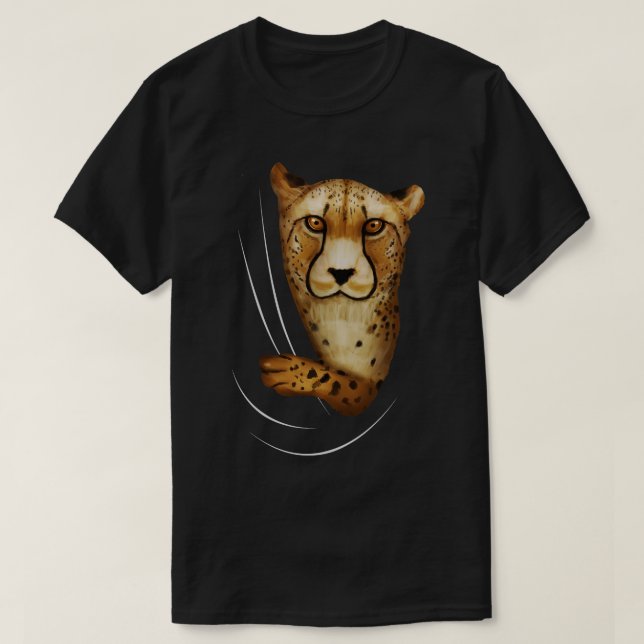 Camiseta Animal guepardo desde adentro (Diseño del anverso)