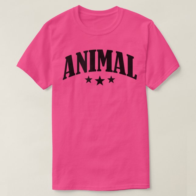 Camiseta ANIMAL Gym Fitness Workout Bodybuilding Motivation (Diseño del anverso)