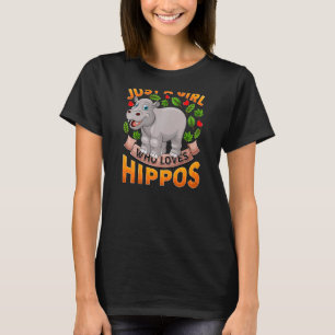 Camiseta Animal hipopótamo solo un Chica que ama hipopótamo