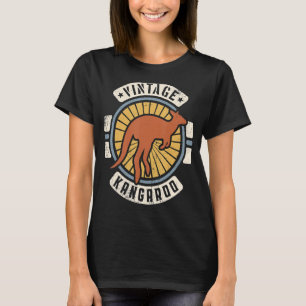 Camiseta Animal Kangaroo Vintage Classic Retro 60's 70s