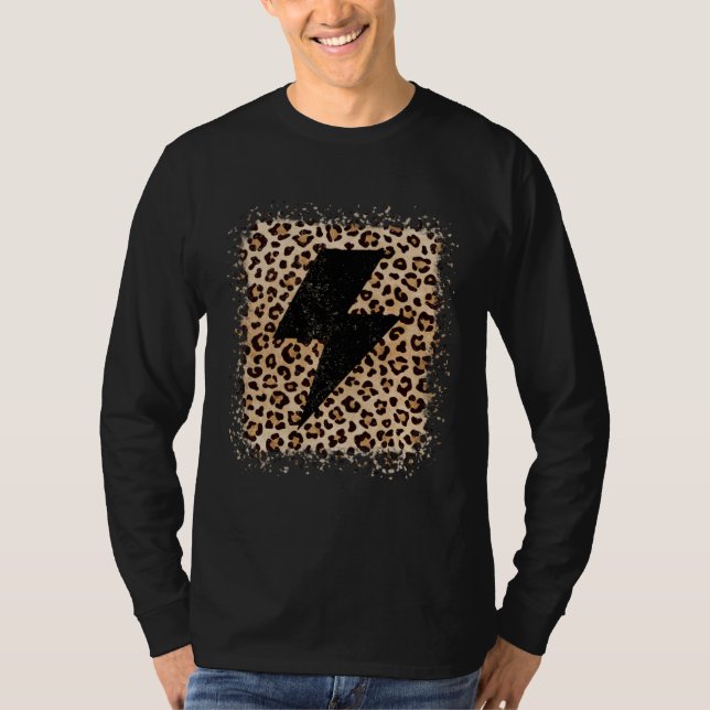 Camiseta Animal Leopardo Guepardo Perno Relámpago Imprimir (Anverso)