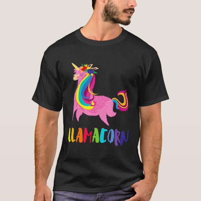 Camiseta Animal Llamacorn Cute Unicorn Llama (Anverso)