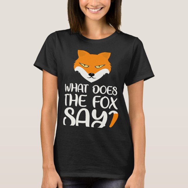Camiseta Animal Lo que el zorro dice que el meme engaña (Anverso)