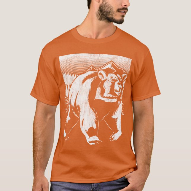 Camiseta Animal lover forest dweller forest animal gift bea (Anverso)