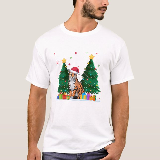 Camiseta Animal Lovers Ocelot Santa (Anverso)