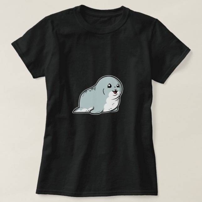 Camiseta Animal marino Cute Seal (Diseño del anverso)