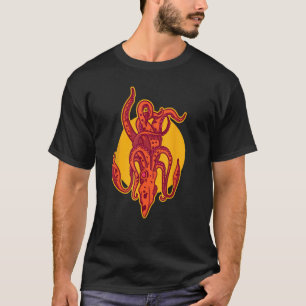 Camiseta Animal marino submarino con tentáculos Octopus Squ